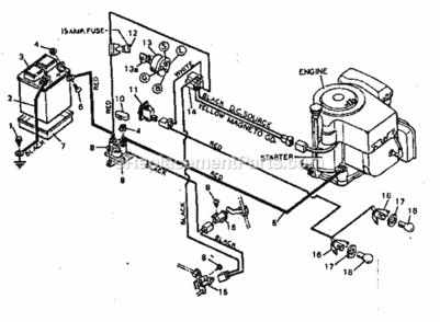 Page A Diagram and Parts List for 502255791  Craftsman Lawn Tractor