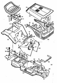 Page B Diagram and Parts List for 502255791  Craftsman Lawn Tractor