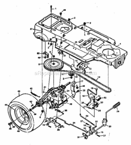 Page C Diagram and Parts List for 502255791  Craftsman Lawn Tractor