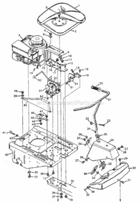 Part Location Diagram of 32770B Tecumseh Piston & Pin Assembly (std.) 2