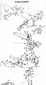 Page C Diagram and Parts List for 502256012  Craftsman Lawn Tractor