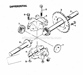 Page E Diagram and Parts List for 502256030  Craftsman Lawn Tractor
