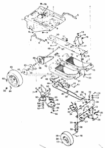 Page B Diagram and Parts List for 502256031  Craftsman Lawn Tractor