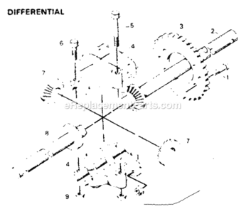 Page E Diagram and Parts List for 502256031  Craftsman Lawn Tractor