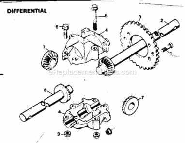 Page B Diagram and Parts List for 502256032  Craftsman Lawn Tractor