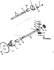 Page E Diagram and Parts List for 502256036  Craftsman Lawn Tractor