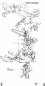 Page D Diagram and Parts List for 502256040  Craftsman Lawn Tractor