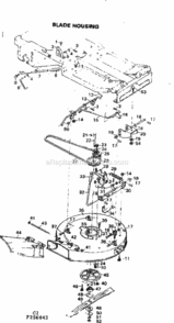 Page C Diagram and Parts List for 502256042  Craftsman Lawn Tractor