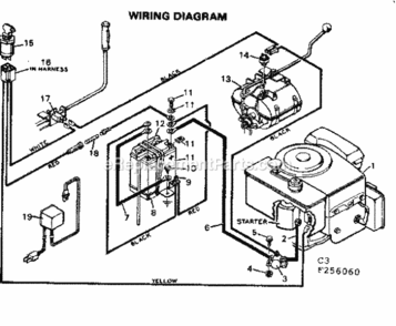 Page C Diagram and Parts List for 502256060  Craftsman Lawn Tractor