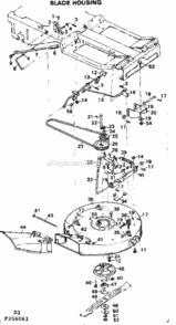 Page D Diagram and Parts List for 502256061  Craftsman Lawn Tractor