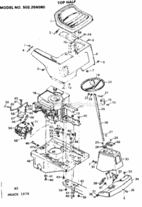 Part Location Diagram of 402036 Craftsman Complete Housing