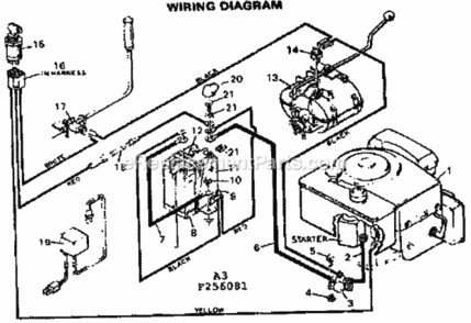 Page A Diagram and Parts List for 502256081  Craftsman Lawn Tractor