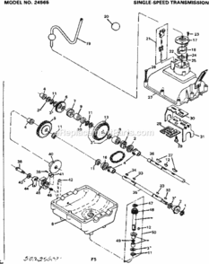Page F Diagram and Parts List for 502256091  Craftsman Lawn Tractor