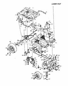 Page D Diagram and Parts List for 502256093  Craftsman Lawn Tractor