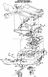 Page E Diagram and Parts List for 502256111  Craftsman Lawn Tractor