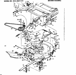 Page D Diagram and Parts List for 5022561122  Craftsman Lawn Tractor
