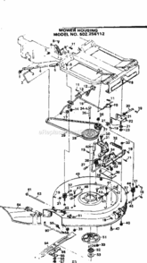 Page E Diagram and Parts List for 502256112  Craftsman Lawn Tractor