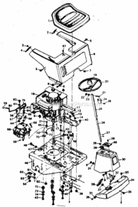 Page C Diagram and Parts List for 502256113  Craftsman Lawn Tractor