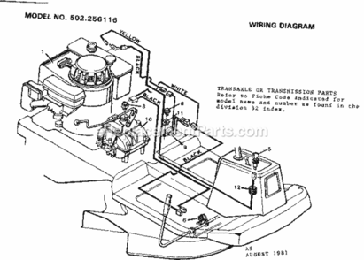 Part Location Diagram of 64X979 Craftsman War. Decal