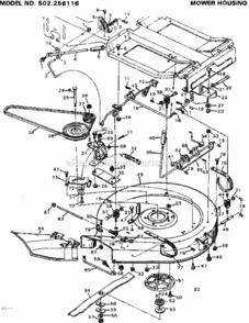 Page E Diagram and Parts List for 502256116  Craftsman Lawn Tractor