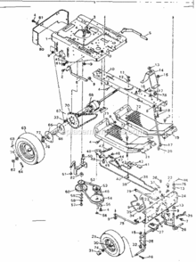 Page C Diagram and Parts List for 502256117A  Craftsman Lawn Tractor