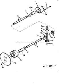 Page E Diagram and Parts List for 502256117  Craftsman Lawn Tractor