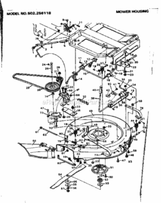 Page E Diagram and Parts List for 502256118  Craftsman Lawn Tractor
