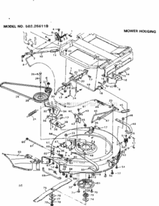 Part Location Diagram of 54025 Craftsman Idler Assembly