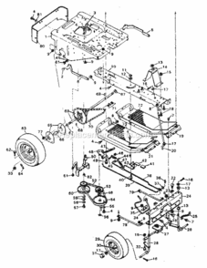 Page C Diagram and Parts List for 502256123  Craftsman Lawn Tractor