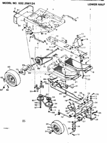 Page D Diagram and Parts List for 502256124  Craftsman Lawn Tractor