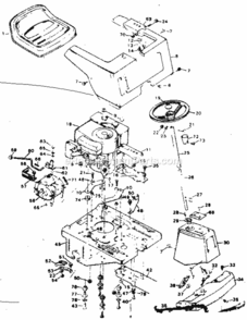Page B Diagram and Parts List for 502256125  Craftsman Lawn Tractor