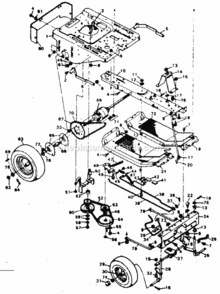 Page C Diagram and Parts List for 502256125  Craftsman Lawn Tractor