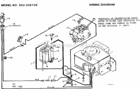 Part Location Diagram of 59X482 Craftsman Warr Decal