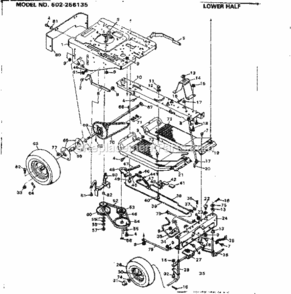 Page D Diagram and Parts List for 502256135  Craftsman Lawn Tractor