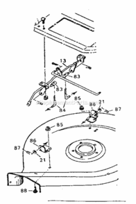 Page E Diagram and Parts List for 502256136A  Craftsman Lawn Tractor