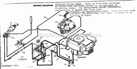 Page A Diagram and Parts List for 502256140  Craftsman Lawn Tractor