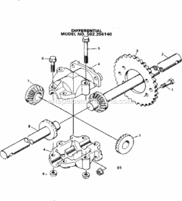 Page E Diagram and Parts List for 502256140  Craftsman Lawn Tractor