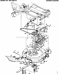 Page D Diagram and Parts List for 502256141  Craftsman Lawn Tractor