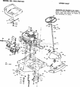 Part Location Diagram of 54136 Craftsman Trhttle