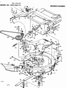 Page C Diagram and Parts List for 502256171  Craftsman Lawn Tractor