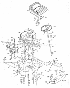 Page B Diagram and Parts List for 502256172  Craftsman Lawn Tractor