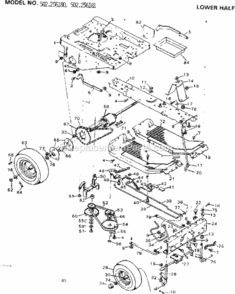 Page B Diagram and Parts List for 502256180  Craftsman Lawn Tractor