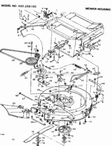 Page C Diagram and Parts List for 502256190  Craftsman Lawn Tractor