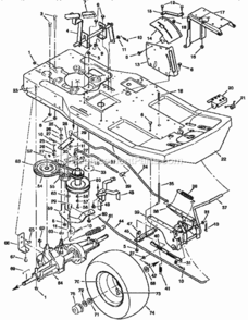 Page B Diagram and Parts List for 502256210  Craftsman Lawn Tractor
