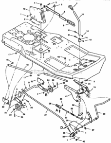 Page D Diagram and Parts List for 502256210  Craftsman Lawn Tractor