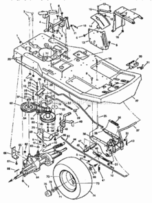 Page B Diagram and Parts List for 502256220  Craftsman Lawn Tractor