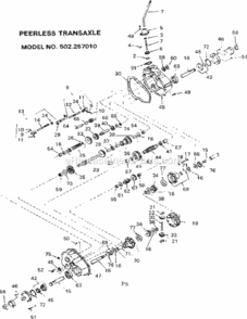 Page F Diagram and Parts List for 502257010  Craftsman Lawn Tractor