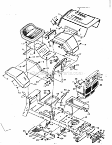 Page B Diagram and Parts List for 502257011  Craftsman Lawn Tractor
