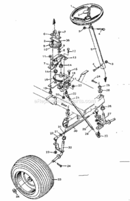 Page C Diagram and Parts List for 502257011  Craftsman Lawn Tractor