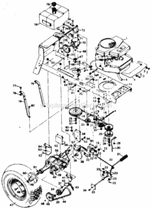 Page C Diagram and Parts List for 502257040  Craftsman Lawn Tractor